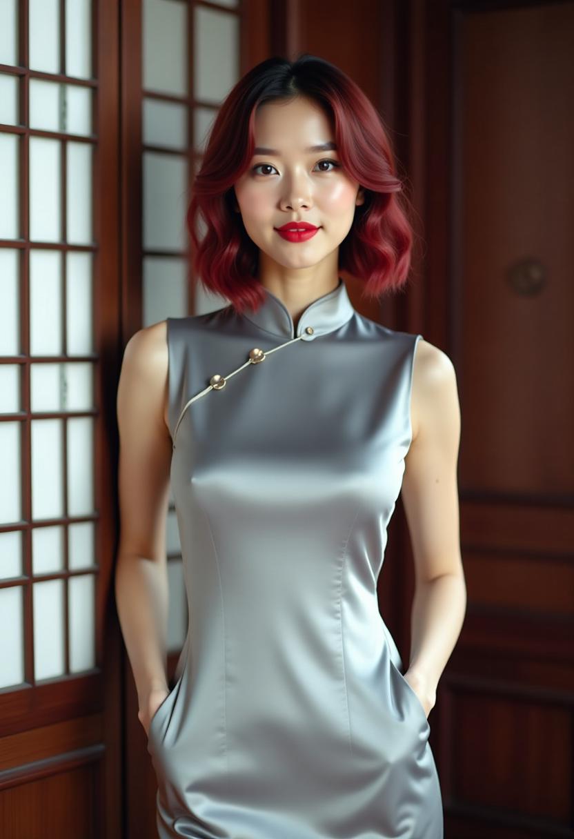 她只在镜头前微笑海报